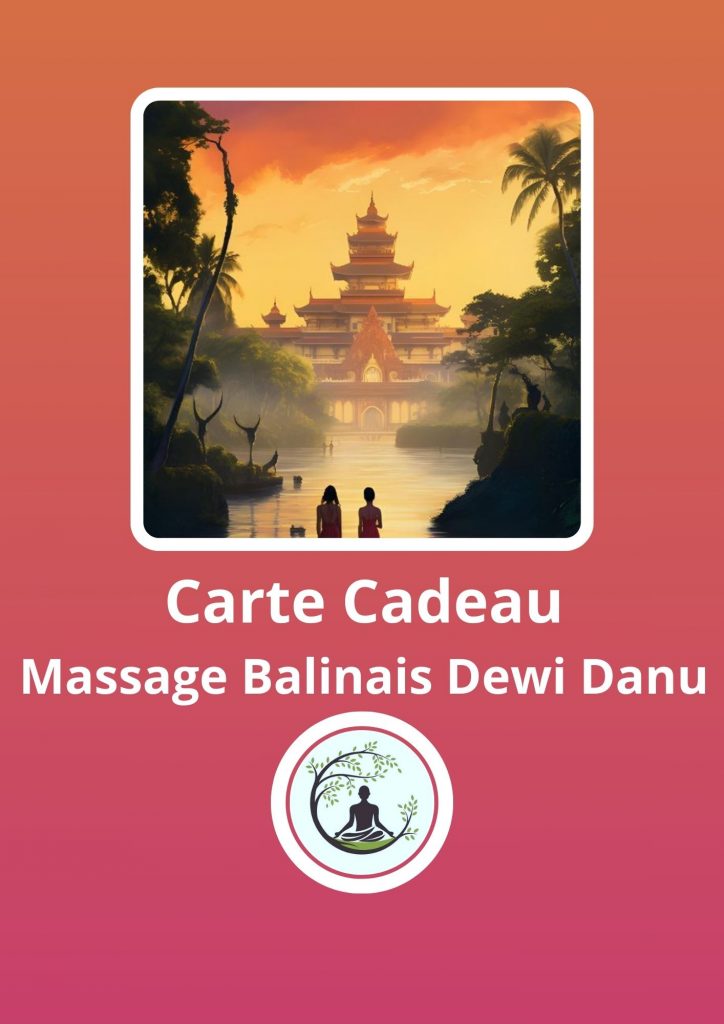 Massage Balinais Dewi Danu Dans la culture Indonésienne ce massage complet, à la fois doux et tonique, relaxant et énergétique, permet non seulement de gérer utilement son stress, mais également de pénétrer son être profond par le travail sur les chakras.