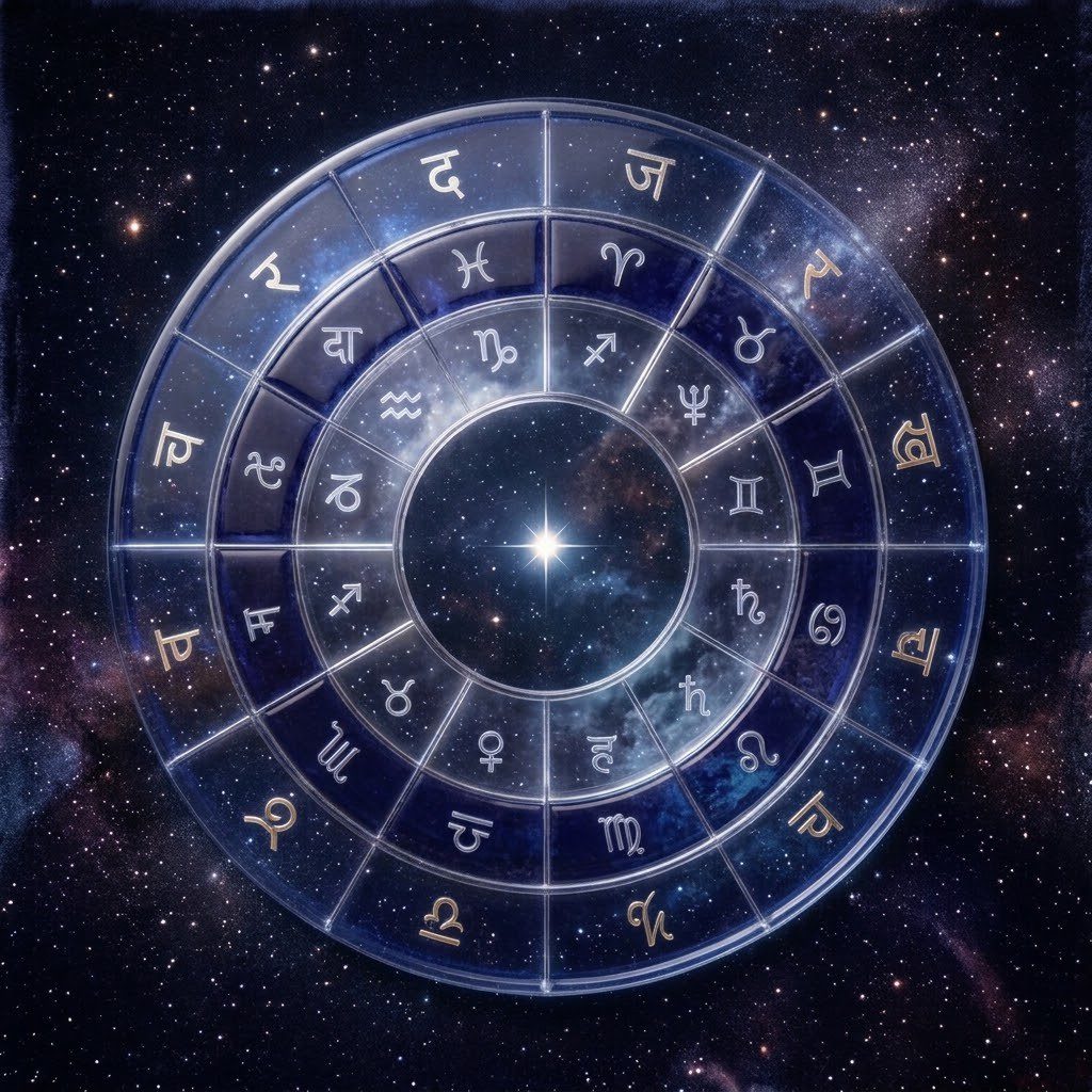 roue astrologie vedique previsions zodiaque cosmique 12 mois